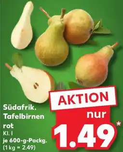 Kaufland Südafrik. Tafelbirnen rot Angebot