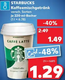 Kaufland STARBUCKS Kaffeemischgetränk Angebot