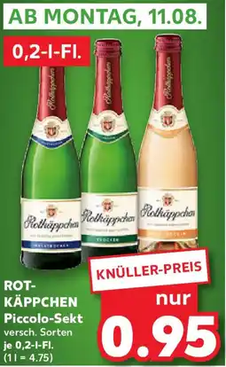Kaufland ROTKÄPPCHEN Piccolo-Sekt Angebot