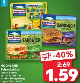 Kaufland HOCHLAND Schmelzkäse Angebot