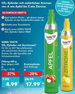 Kaufland SODA TASTE CO₂-Zylinder mit Geschmack Angebot