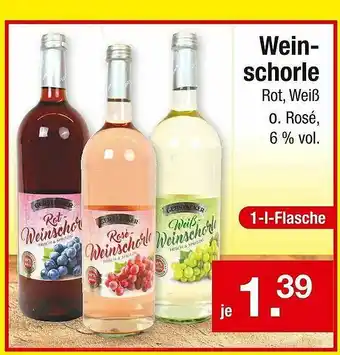 Zimmermann Wein Schorle Angebot