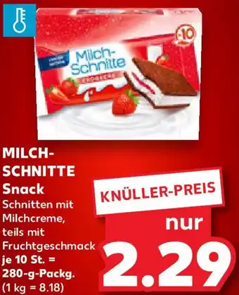 Kaufland MILCHSCHNITTE Snack Angebot