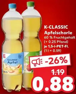 Kaufland K-CLASSIC Apfelschorle Angebot