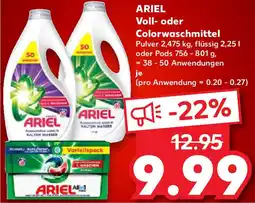 Kaufland ARIEL Voll- oder Colorwaschmittel Angebot