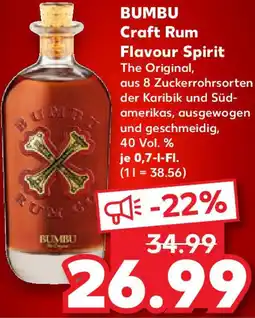 Kaufland BUMBU Craft Rum Flavour Spirit Angebot