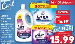 Kaufland LENOR Voll- oder Colorwaschmittel Angebot