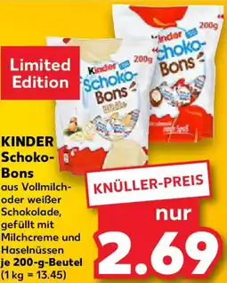 Kaufland KINDER Schoko Bons Angebot