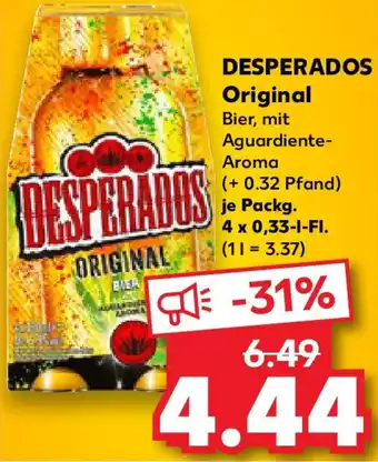 Kaufland DESPERADOS Original Angebot