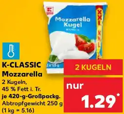 Kaufland K-CLASSIC Mozzarella Angebot
