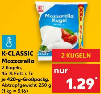 Kaufland K-CLASSIC Mozzarella Angebot