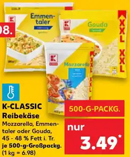 Kaufland K-CLASSIC Reibekäse Angebot