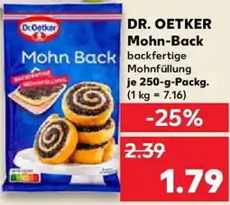 Kaufland DR. OETKER Mohn-Back Angebot