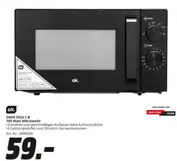 MediaMarkt Ok. omw 2024-1 b 700 watt mikrowelle Angebot