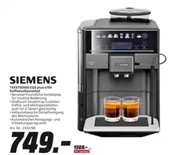 MediaMarkt Siemens te657509de eq6 plus s700 kaffeevollautomat Angebot