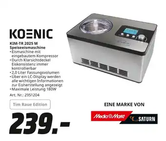 MediaMarkt Koenic kim-tr 2025 m speiseeismaschine Angebot