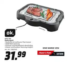 MediaMarkt Ok. otg 103 elektrogrill Angebot