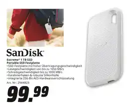 MediaMarkt Sandisk extreme 1 tb ssd portable ssd festplatte Angebot