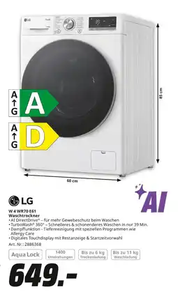 MediaMarkt Lg w 4 wr70 e61 waschtrockner Angebot