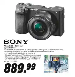 MediaMarkt Sony alpha 6400 + 16-50 mm systemkamera Angebot