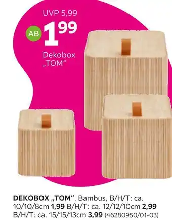 Mömax Dekobox „tom“ Angebot