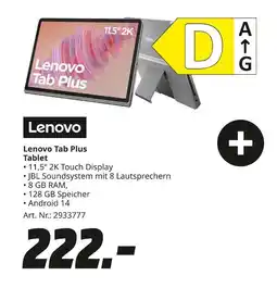 MediaMarkt Lenovo lenovo tab plus tablet Angebot