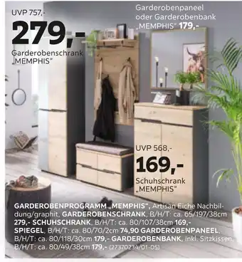 Mömax Garderobenprogramm „memphis“ Angebot