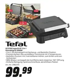 MediaMarkt Tefal gc5108 supergrill 3-in-1 kontaktgrill 2000w Angebot