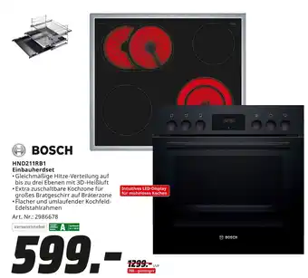 MediaMarkt Bosch hnd211rb1 einbauherdset Angebot