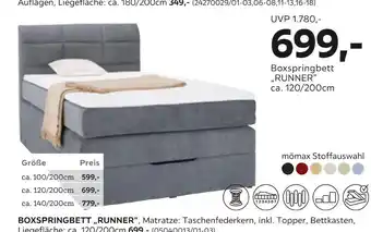 Mömax Boxspringbett „runner“ Angebot
