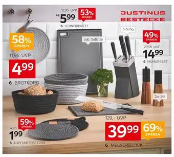 XXXLutz Justinus bestecke topfuntersetzer „life style“ Angebot