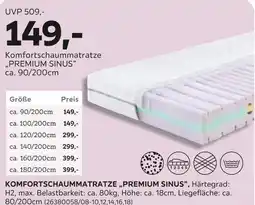 Mömax Komfortschaummatratze „premium sinus“ Angebot