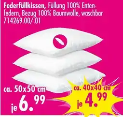 Möbel Boss Federfüllkissen Angebot