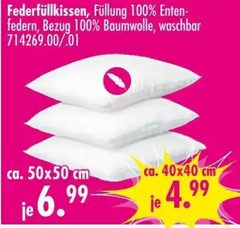 Möbel Boss Federfüllkissen Angebot