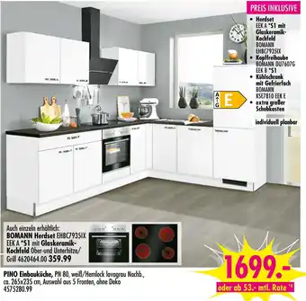 Möbel Boss Pino, bomann einbauküche pn 80 Angebot