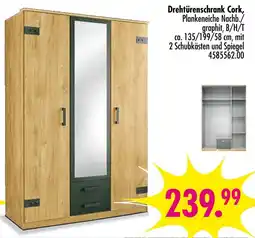 Möbel Boss Drehtürenschrank cork Angebot