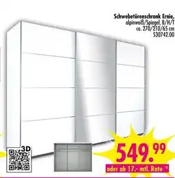 Möbel Boss Schwebetürenschrank ernie Angebot