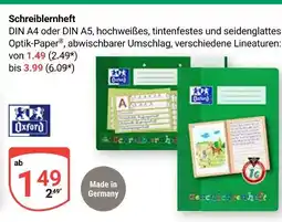 Globus Oxford schreiblernheft din a4 Angebot