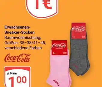 Globus Coca-cola erwachsenen-sneaker-socken Angebot