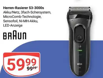 Globus Braun herren-rasierer s3-3000s Angebot