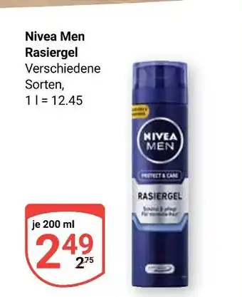 Globus Nivea men rasiergel Angebot
