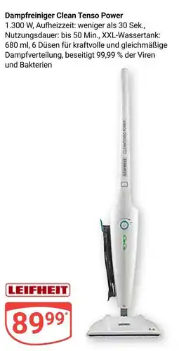 Globus Leifheit dampfreiniger clean tenso power Angebot