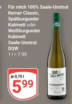 Globus Für mich 100% saale-unstrut kerner classic Angebot
