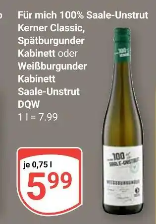 Globus Für mich 100% saale-unstrut kerner classic Angebot