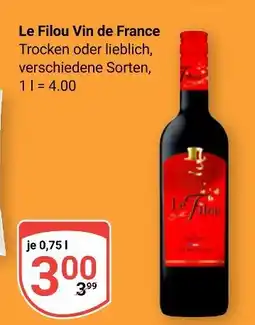 Globus Le filou vin de france Angebot