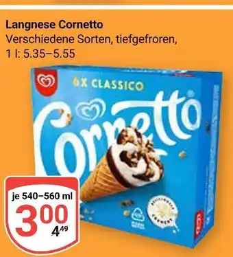 Globus Langnese cornetto Angebot