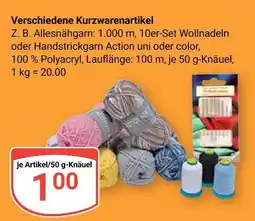 Globus Verschiedene kurzwarenartikel Angebot