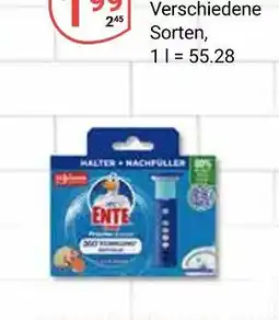 Globus Ente halter + nachfüller Angebot