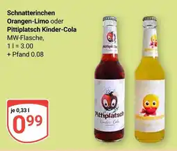 Globus Schnatterinchen orangen-limo Angebot