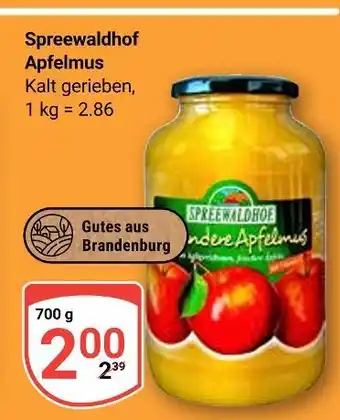 Globus Spreewaldhof apfelmus Angebot